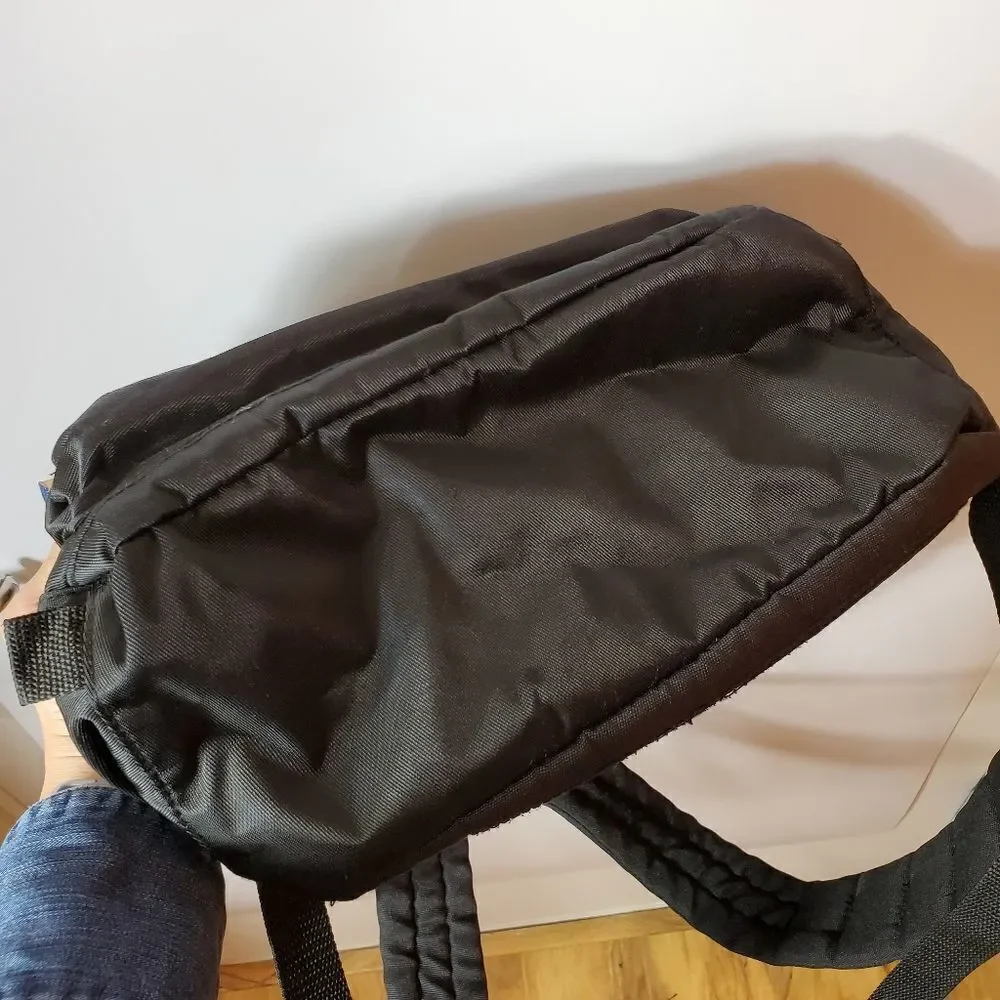 Disney Resort Black‎ Backpack With Inner Pockets And Zippers Embroidered logo